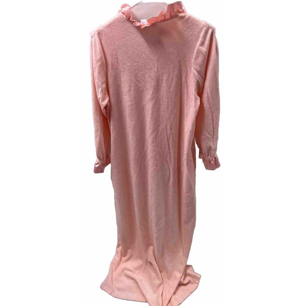 Vintage Tara House Coat Robe Gown Kaftan Pink Lace USA - Picture 2 of 7